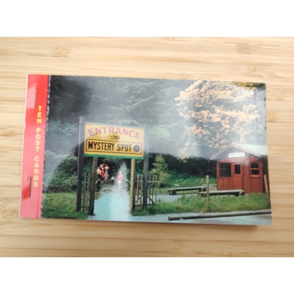 VTG 1960's SOUVENIR Postcard Pack 10ct The MYSTERY SPOT Santa Cruz CALIFORNIA